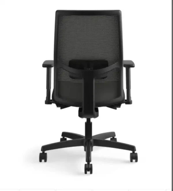 HON Ignition 2.0 Mid-Back Task Chair | Charcoal 4-way stretch Mesh Back | Easy Assembly | Black Fabric | Black Frame - Image 3